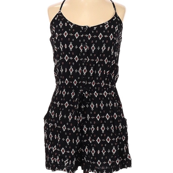 Bajee Collection Black Diamond Print Romper - Picture 1 of 4